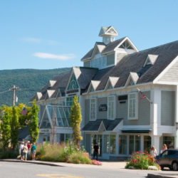 Exterior view of Ann Taylor and Michael Kors shops at Manchester, VT retail outlets